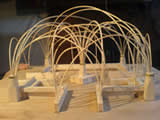 A model of a new otdoor structure commission being designed and built by Forest Woodcraft